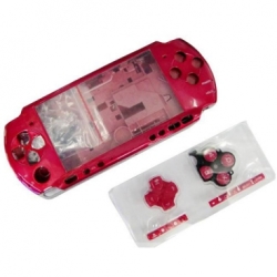 Psp2000 Full Housing Shell Case Replacement Deep Red