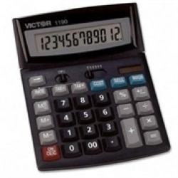 Victor 1190 Executive Desktop Calculator 12-digit Lcd