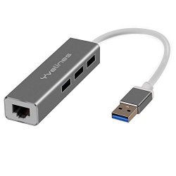 USB Adapter To USB 3.0 3-PORT Hub With Ethernet Converter For USB Type-c Devices Including Macbook Mac Pro Imac Notebook PC USB Flash Drives