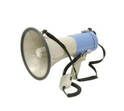 Megaphone With Handheld Clip-on Microphone