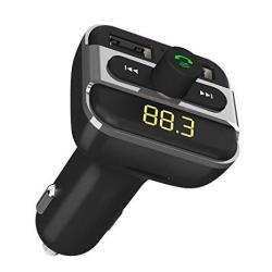 Bluetooth Fm Transmitter Grde Car Adapter Wireless In-car Receiver With Dual USB Car Charger And Hands-free Calling For Iphone Samsung Ipad Smartphone