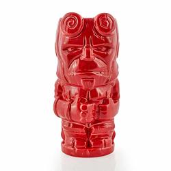 Geeki Tikis Hellboy Mug Official Hellboy Figure Collectible Tiki Style Ceramic Cup Holds 25 Ounces