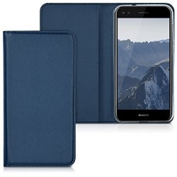 Kwmobile Practical And Chic Flip Cover Protective Shell For Huawei Y6 Pro 2017 enjoy 7 In Dark Blue