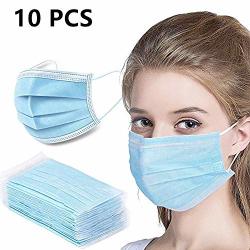 10 Pieces Disposable Earloop Face Masks Surgical Medical Dental Mask Industry Dustproof Mask Great For Virus Protection And Personal Health