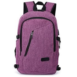 Be Dreamer Business Laptop Backpack Theft Computer Bag Waterproof College School Backpack Eco-friendly Travel Shoulder Bag W USB Charging Port Fits Under 17" Laptop & Notebook