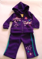 Matching Set Baby Girl -track Suit- Top And Pants Suit- 6-12 Months-baby Clothes
