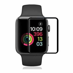 Apple Watch 40MM Series 4 Screen Protector 2PCS Full Coverage Tempered Glass Film Compatible With Apple Watch Series 4 40MM - HD Clear Anti-bubble