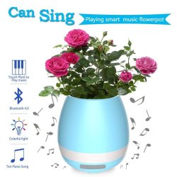 Music Flowerpot Smart Bluetooth Speaker Plant Pots Indoor With Wireless Touch