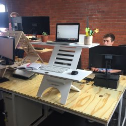 Jumbo - Adjustable Standing Desk - Matt White
