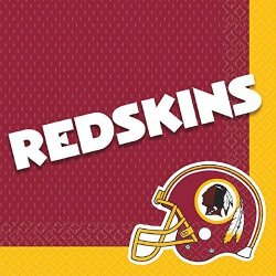Nfl Party Washington Redskins Luncheon Napkins Tableware 16 Pieces Made From Paper By Amscan