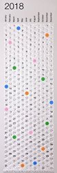 Bubble Calendar LLC 2018 Bubble Wrap Calendar - A Poster Sized Wall Calendar With A Bubble To Pop Everyday