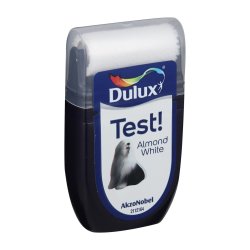 Dulux Paint Tester Wet Roller Colour Guide Almond White 30ML