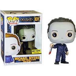 Michael Myers Hot Topic Exc : Fun Ko Pop Movies Vinyl Figure & 1 Compatible Graphic Protector Bundle 831 - 43826 - B