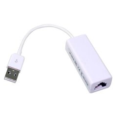 Fyl White 100MBPS USB2.0 To Lan RJ45 Ethernet Network Adapter For Windows 7 Vista 32