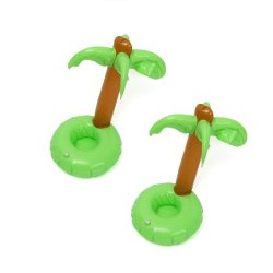 2pcs Inflatable Coconut Water Drink Coke Cup Holder Mobile Phone Holder Inflatable Toys
