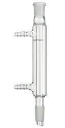 Chemglass CG-1218-A-20 Glass Small Scale Liebig Condenser 110MM Jacket Length 185MM Overall Length 14 20 Top Outer Joint 14 20 Lower Inner