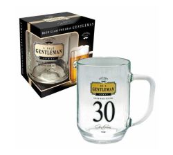 Be A Gentleman 30TH Beer Glass