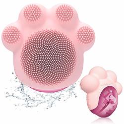 Melodysusie Facial Cleansing Brush With Skin Firming Massage Heatable Facial Massager & Waterproof Vibration Silicone Sonic Face Brush For Deep Cleansing Exfoliating Lift And