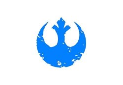 Ruki 2-PACK Star Wars With The Battered Insignia Of The Rebel Alliance Car Laptop Window Wall Decal Vinyl Sticker - 4" X 4" Light Blue