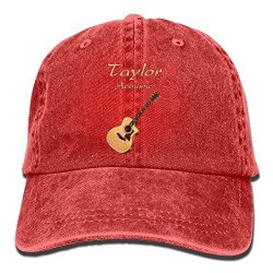 Taylor Acoustic Guitars Denim Hat Adjustable Men Casual Baseball Hats
