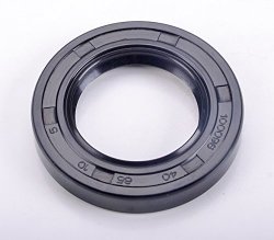 Oil And Grease Seal TC40X65X10 Rubber Double Lip With Spring 40MMX65MMX10MM 5 Pieces