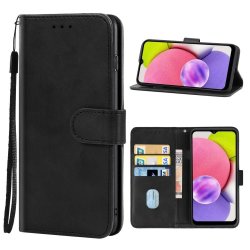 For Samsung Galaxy A04S A13 5G Leather Phone Case Black