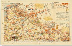 Historic Pictoric Map : France 1933 Carte P.h.t. La France No. 1 Nord Nord-est Antique Vintage Reproduction : 44IN X 28IN