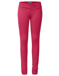 Ne People Womens Thick Basic Color Cotton Spandex Yoga Pants S-3XL