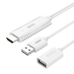 UNITEK Mobile To HDMI Display Cable - White