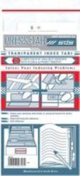 Index Press-tab Transparent Index Tabs: 5-STRIPS Red Pack