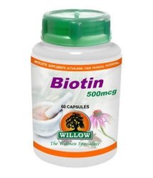 Willow - Biotin 500MCG 30 Capsules