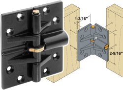 Woodtek 170165 Hardware Hinges Specialty Double Locking Bifold