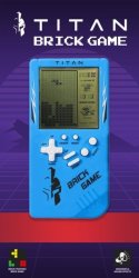 Titan - Brick Game Portable - Blue