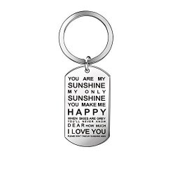 Niceter Couple You Are My Sunshine Key Chains Rings For Husband Boyfriend Girlfriend Wife