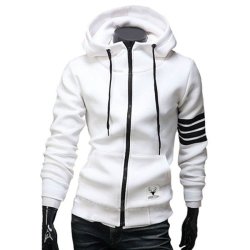 Mens Fashion Sports Hoodies Casual Zipper Hooded Jackets