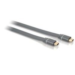 Philips 3M Flat Hdmii Cable - Grey
