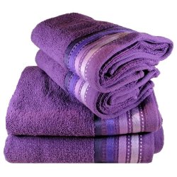 Royal Turkish Collection -450GSM -100% Cotton -2 Hand Towels 2 Bath Sheets -purple