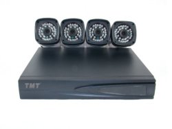 4 Channel In-line Cctv Security Camera System