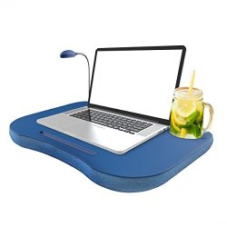 Laptop Lap Desk Portable With Foam Filled Fleece Cushion Led Desk