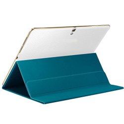 Iusun Thinnest And Lightest Book Cover Case Stand For Samsung Galaxy Tab S 10.5 Inch Sm-t800 t805 Blue