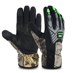 Vbiger Climbing Gloves Crag Gloves Outdoor Waterproof Touch Screen Warm Gloves In Camouflage