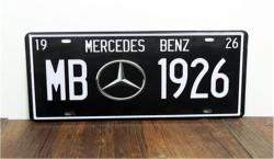 Decorative License Plate - Vintge Plate Signs Mercedes "mb 1929" Art Wall Decor