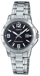 Casio Standard Ladies Collection Analog Wrist Watch - Silver And Black
