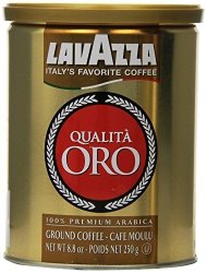 LAVAZZA Qualita Oro Ground Coffee 8.8-OUNCE Cans Pack Of 2