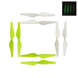 Colored Release Propellers Ccw cw Props Blades For Dji Tello Drone 4 Pairs Noctilucent + Green