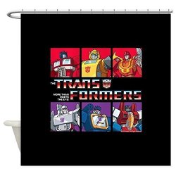 Cafepress Transformers Autobots Decepticons Decorative Fabric Shower Curtain 69"X70"