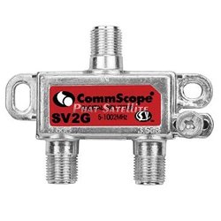 2 Piece SV-2G 2-WAY Professional Grade 5-1002MHZ Corrosion Resistant Plating RG6 RG7 RG8 RG59 RG8 RG11 Coaxial Cable Digital Splitter For Charter Time Warner