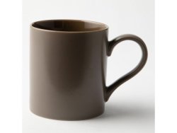 Semi-matte & Glossy Porcelain Mug 350ML Brown