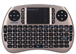 Ipazzport Wireless MINI Keyboard And Touchpad Mouse Combo For Raspberry Pi 3 Xbmc Android And Google Smart Tv Box KP-810-21S Gold