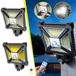 Solac Solar Sensor Flood Light - Square